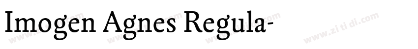 Imogen Agnes Regula字体转换